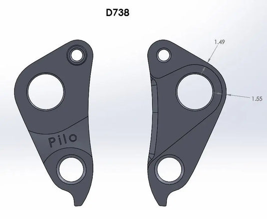 PILO DERAILLEUR HANGER FOR SPECIALIZED | GH-D738 - MADOVERBIKING